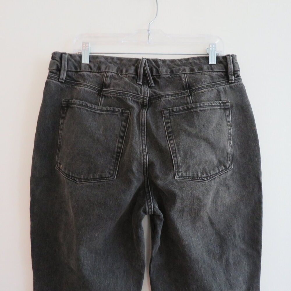 GOOD AMERICAN Good 90's Icon High Waisted Loose Ripped Jeans Black267 - Size 32 - Picture 11 of 14